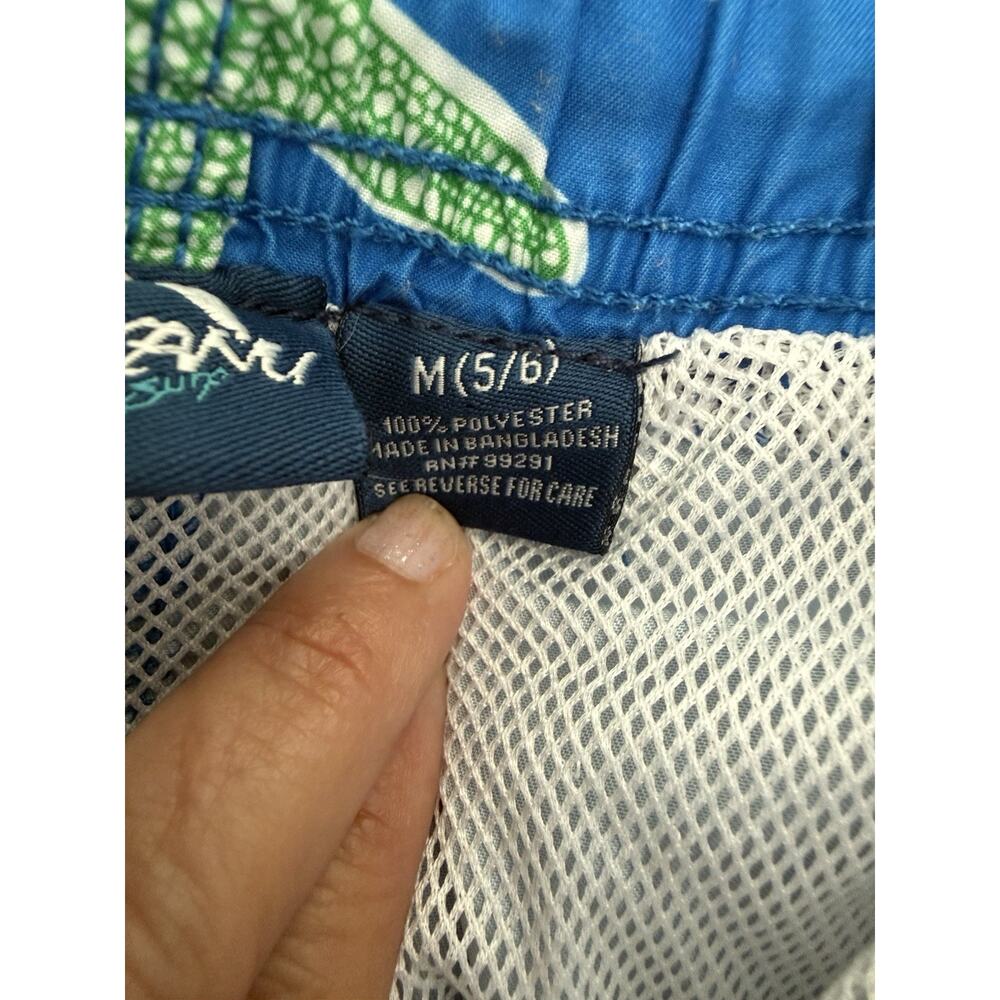 Kanu Surf Boys Blue Starfish Board Shorts Swim Trunks Tie Waist Pockets Size 5/6 - Picture 4 of 7
